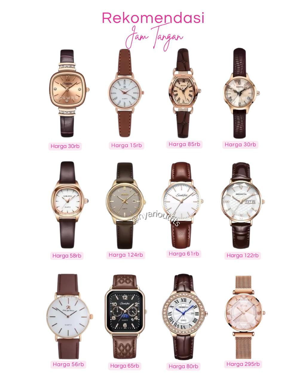 aksesoris - jam tangan cantik