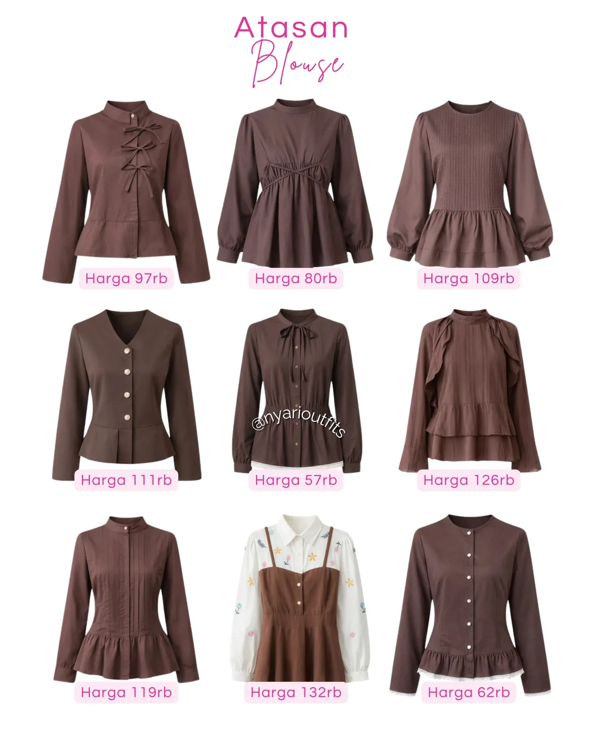 atasan - atasan blouse mahogany