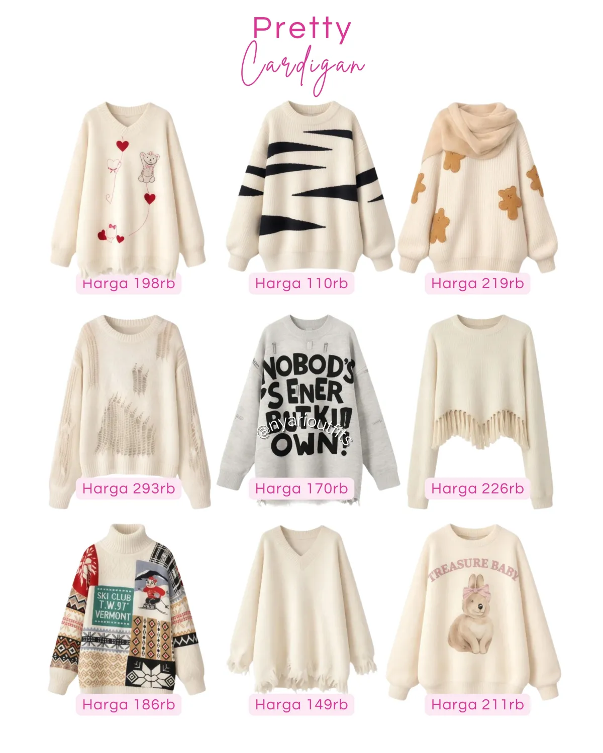 atasan - atasan cardi cream