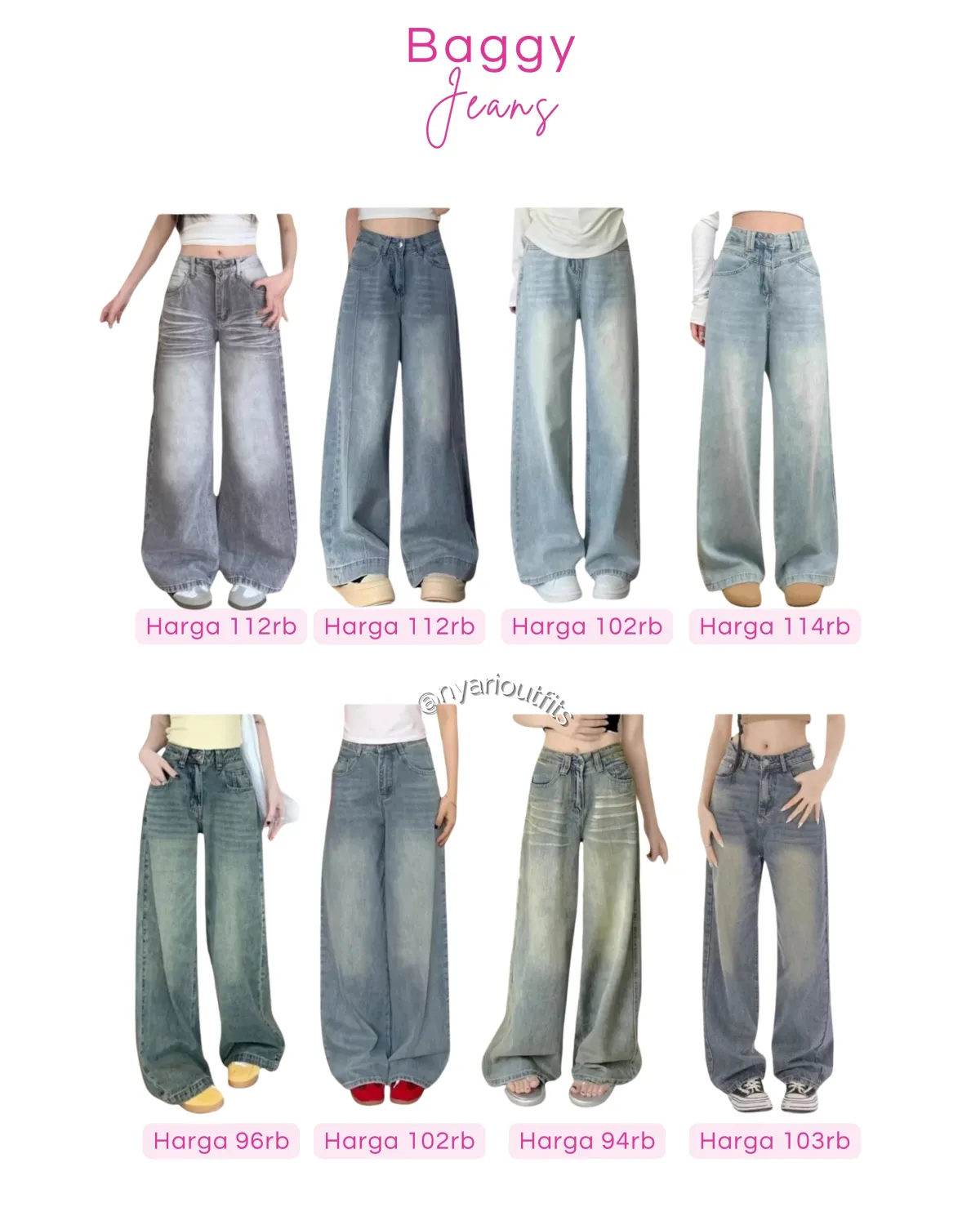 celana - celana baggy jeans