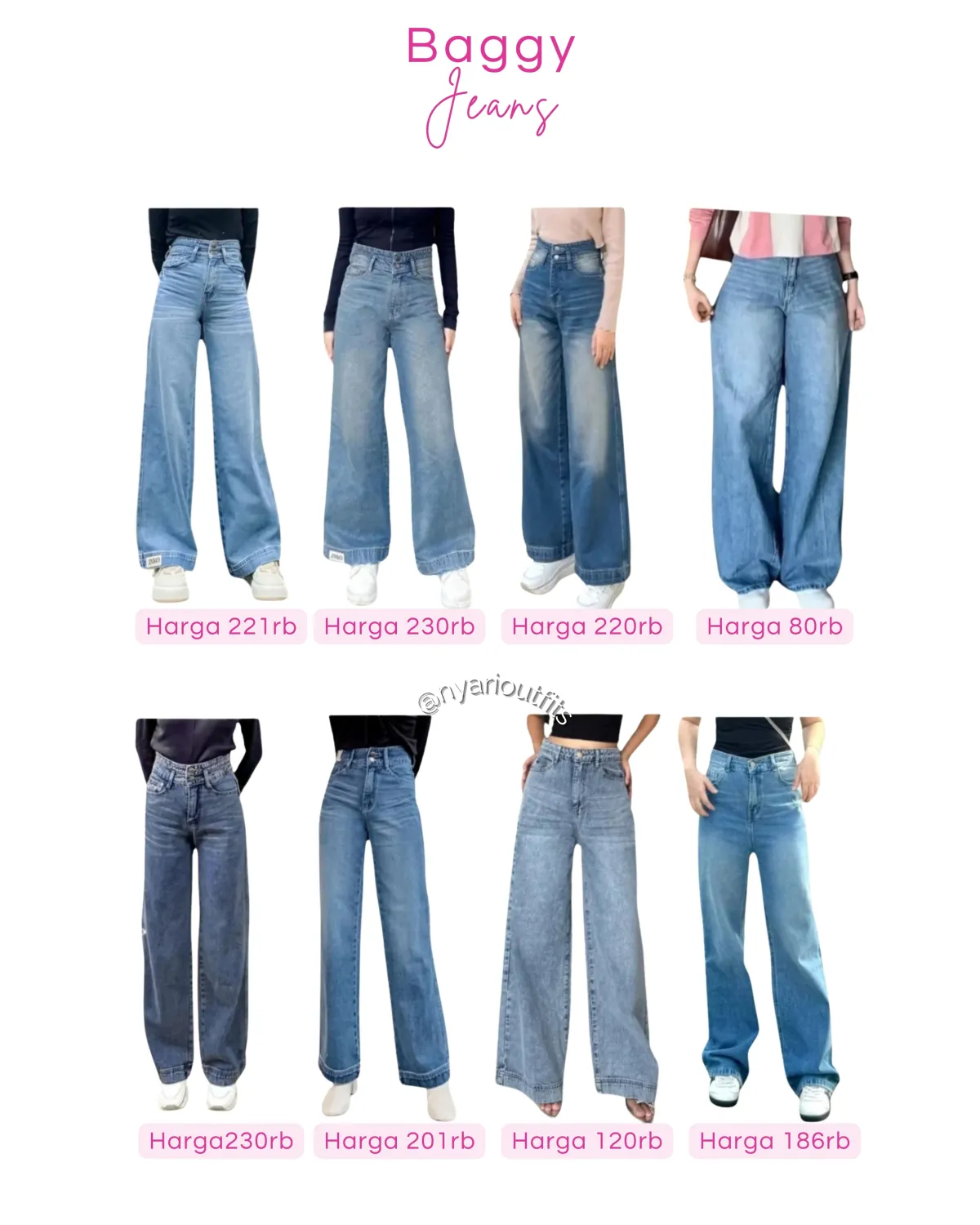 celana - celana baggy jeans