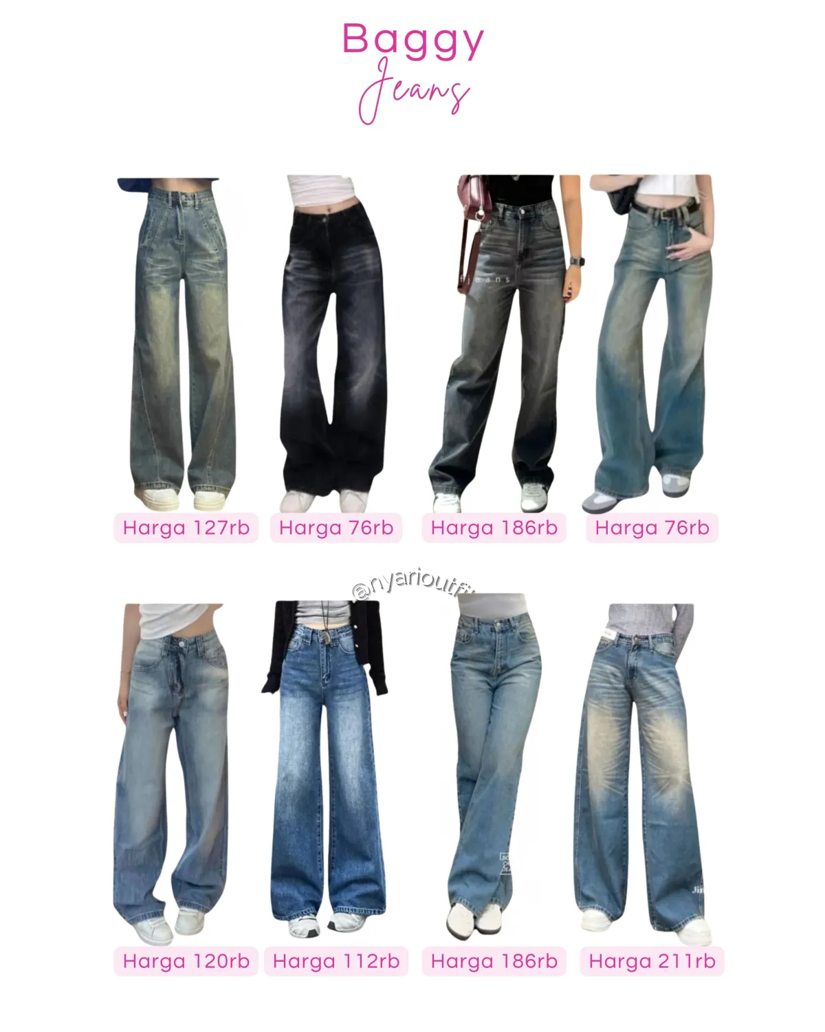 celana - celana baggy jeans