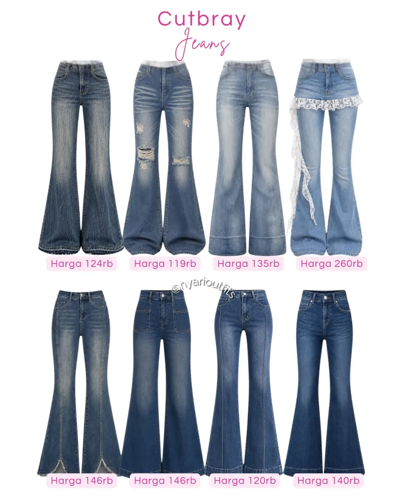 celana - celana cutbray jeans