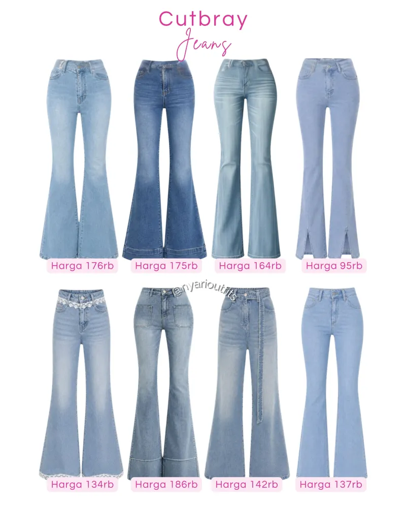 celana - celana cutbray jeans