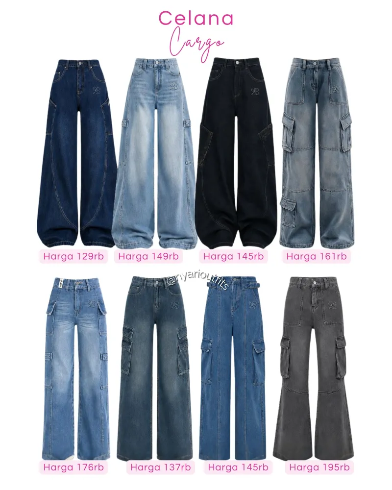 celana - celana jeans cargo