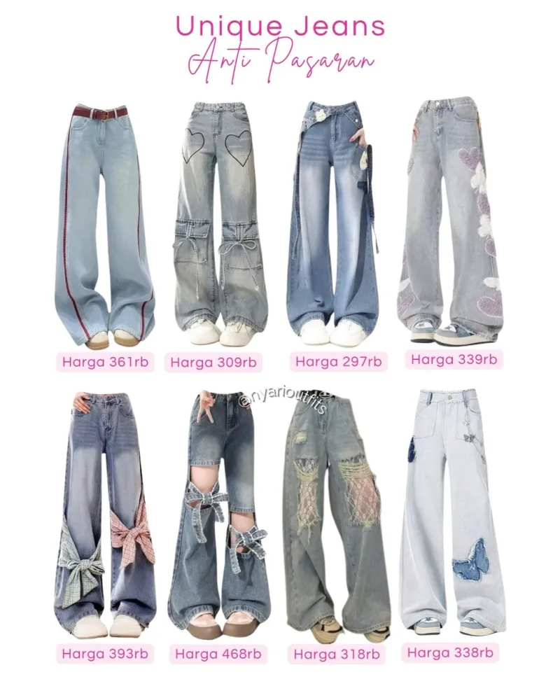 celana - celana jeans unique anti pasaran