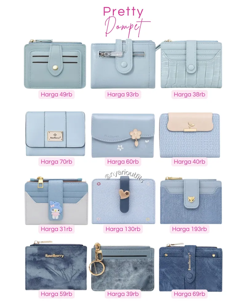 dompet - dompet biru
