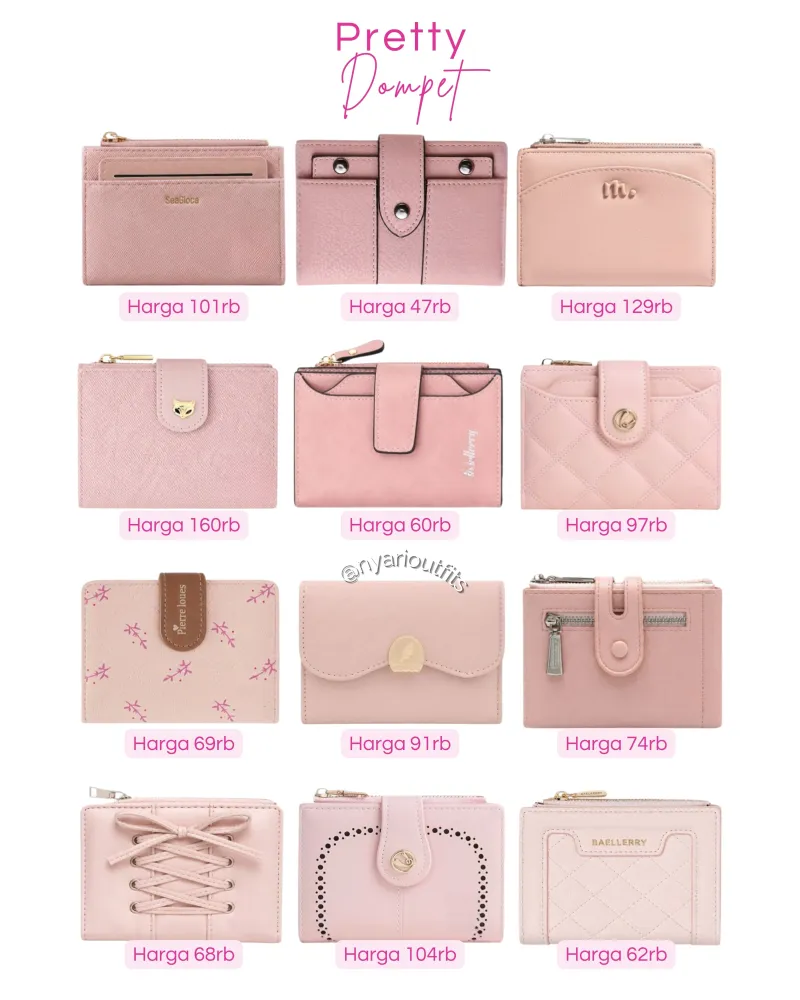 dompet - dompet pink