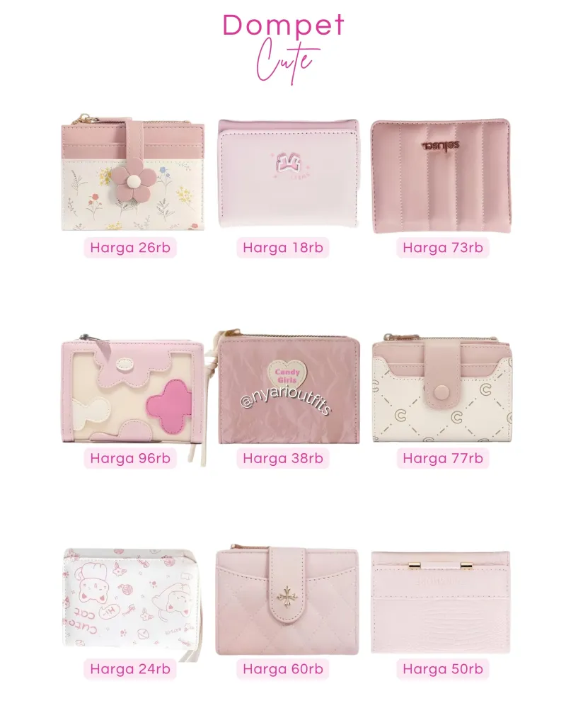 dompet - dompet pink