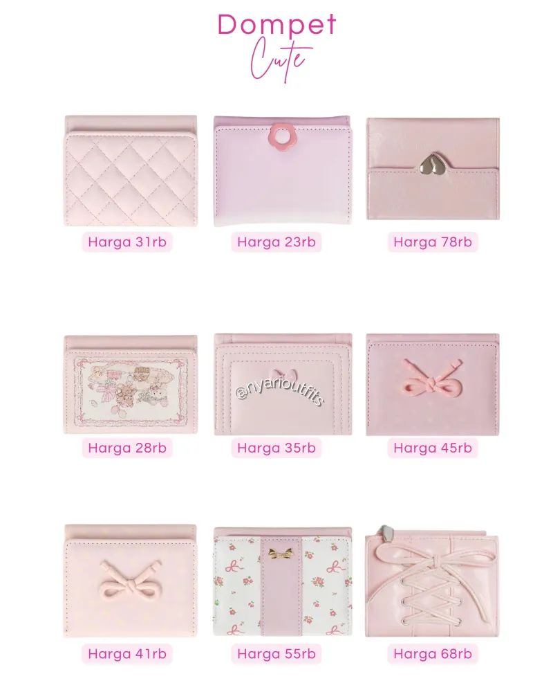 dompet - dompet pink