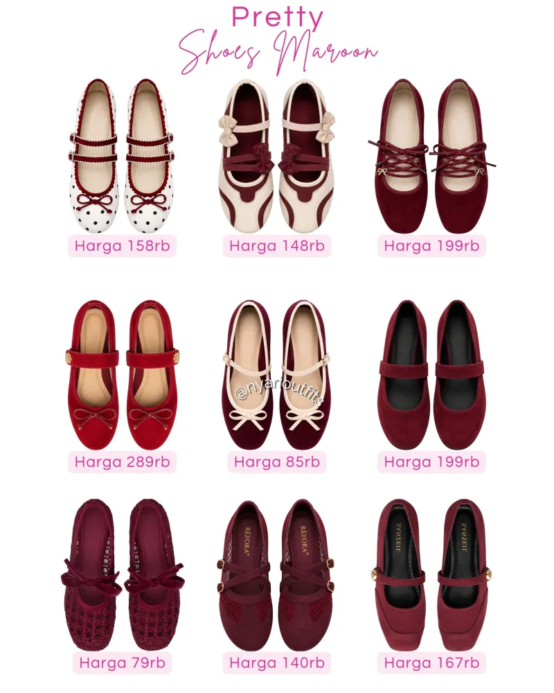 flatshoes - flatshoes maroon