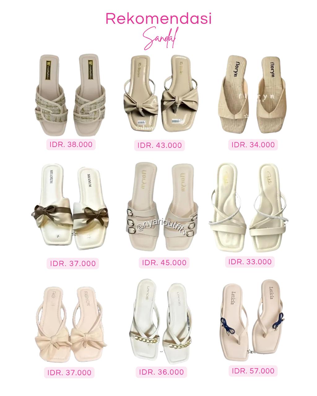 flatshoes - sandal cream