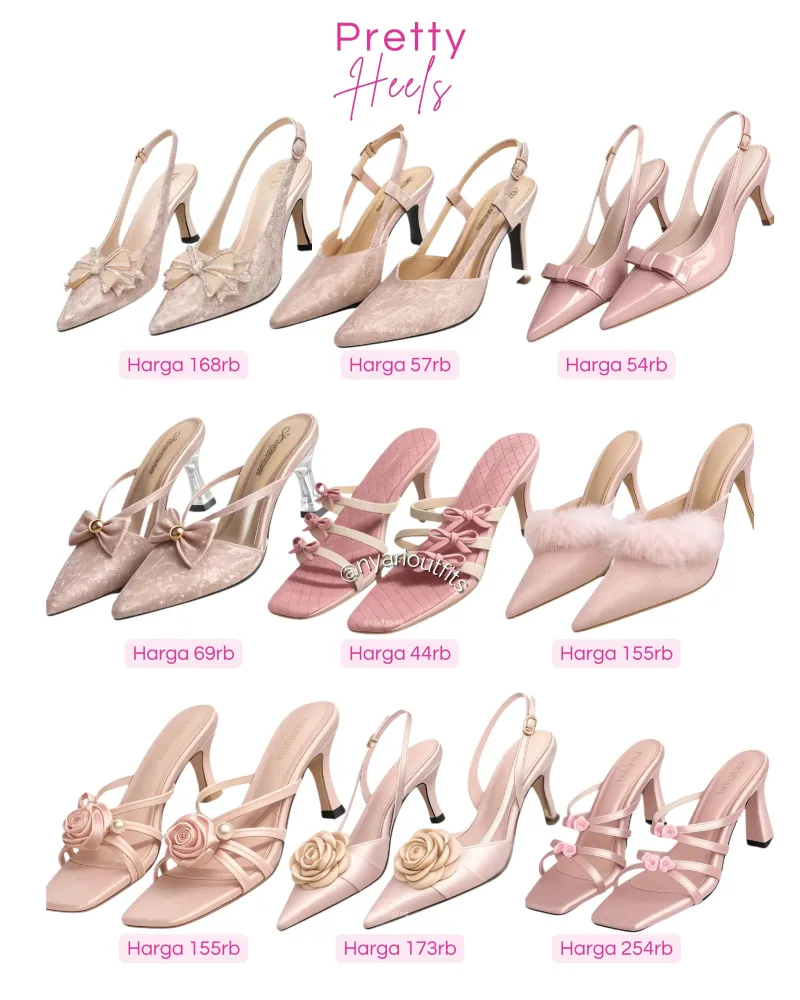 heels - heels pink cantik