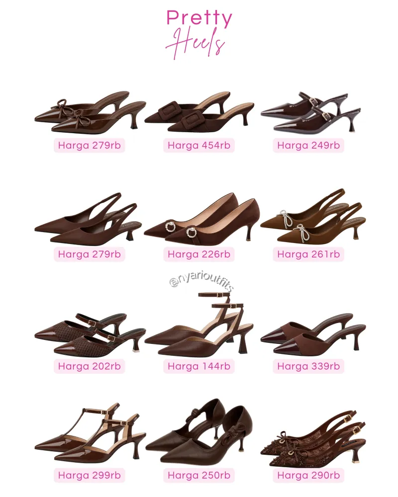 heels - heels coklat