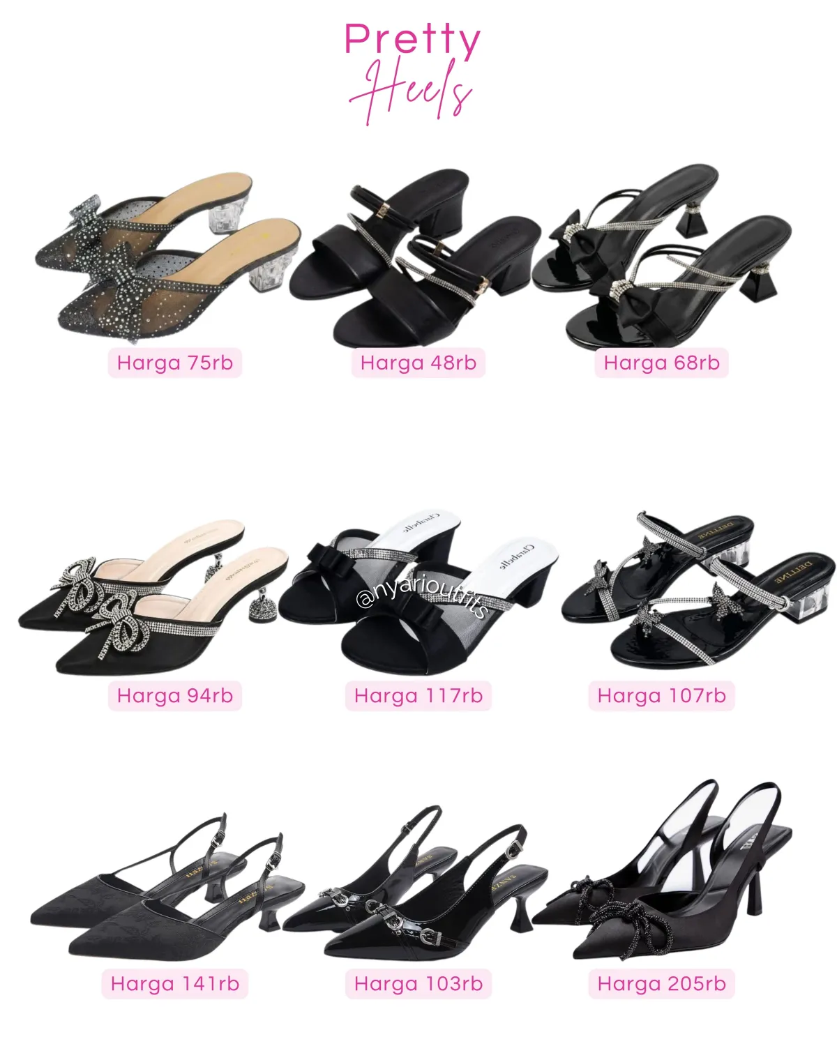 heels - heels hitam