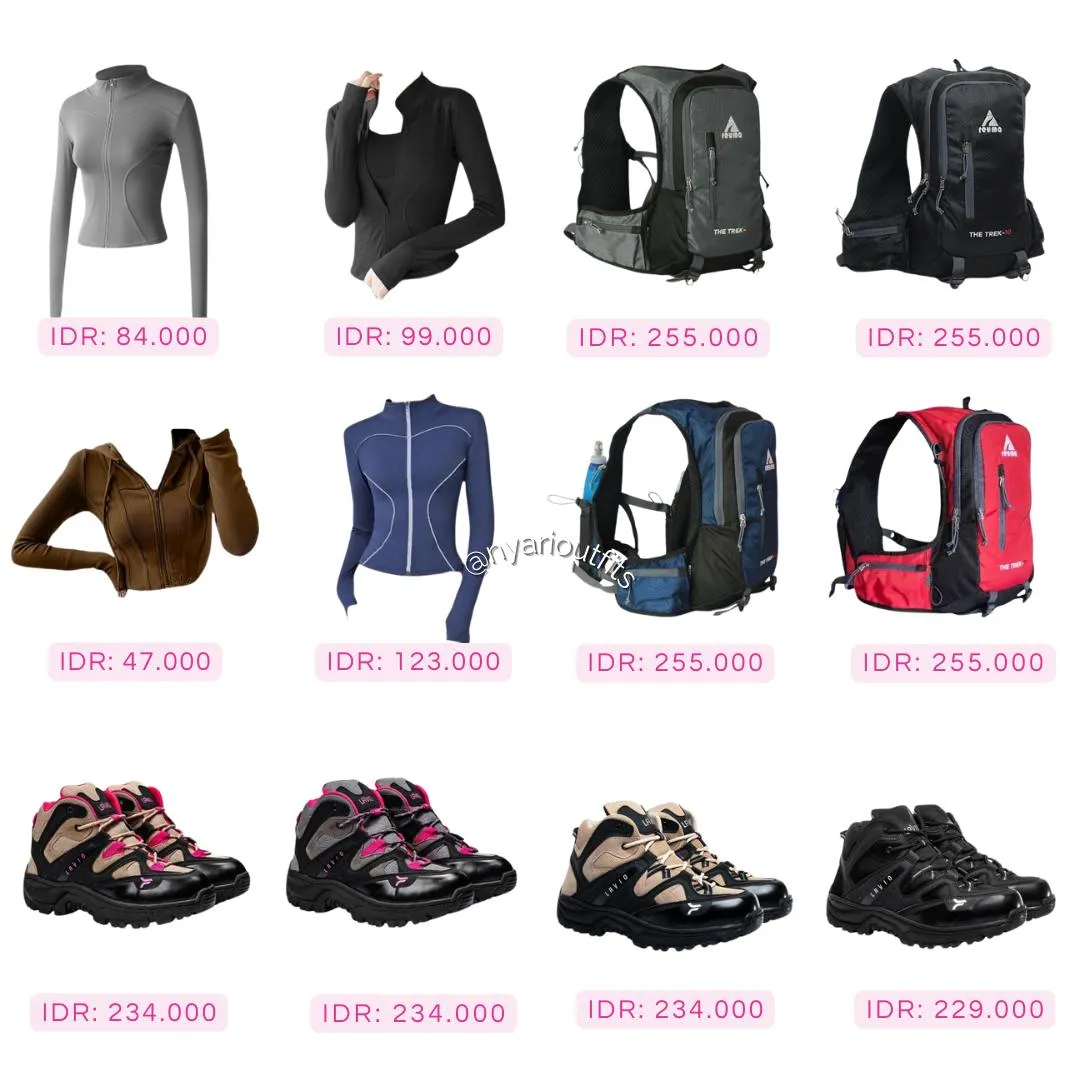 outfit muncak/hiking