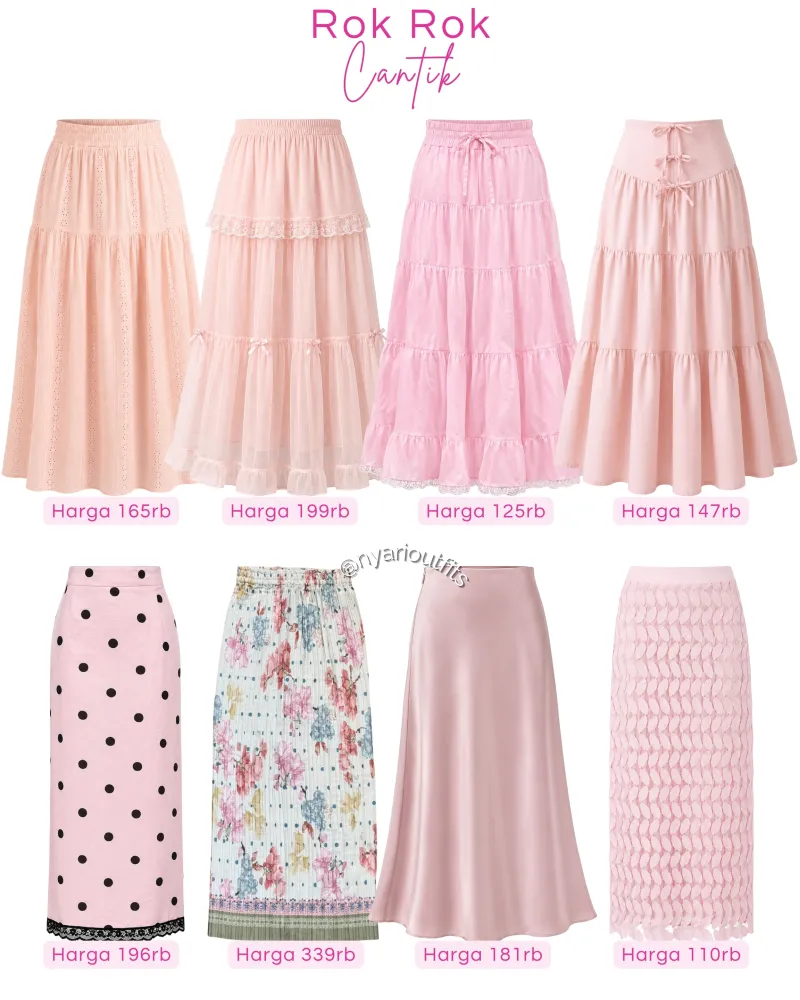 rok - rok cantik pink