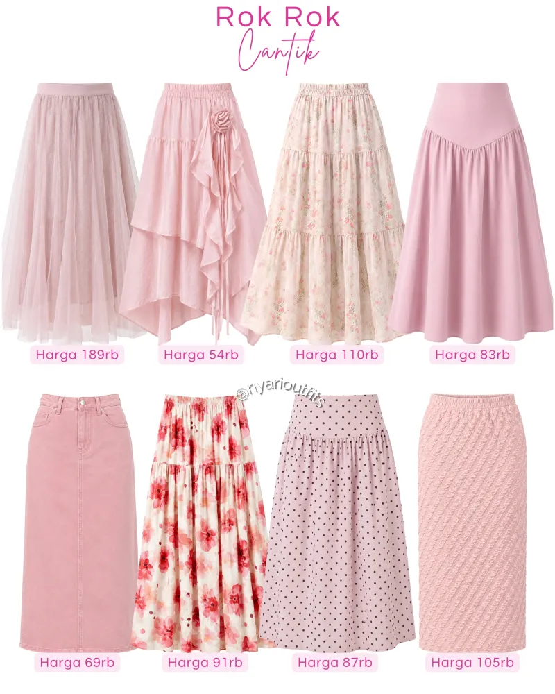 rok  -rok cantik pink