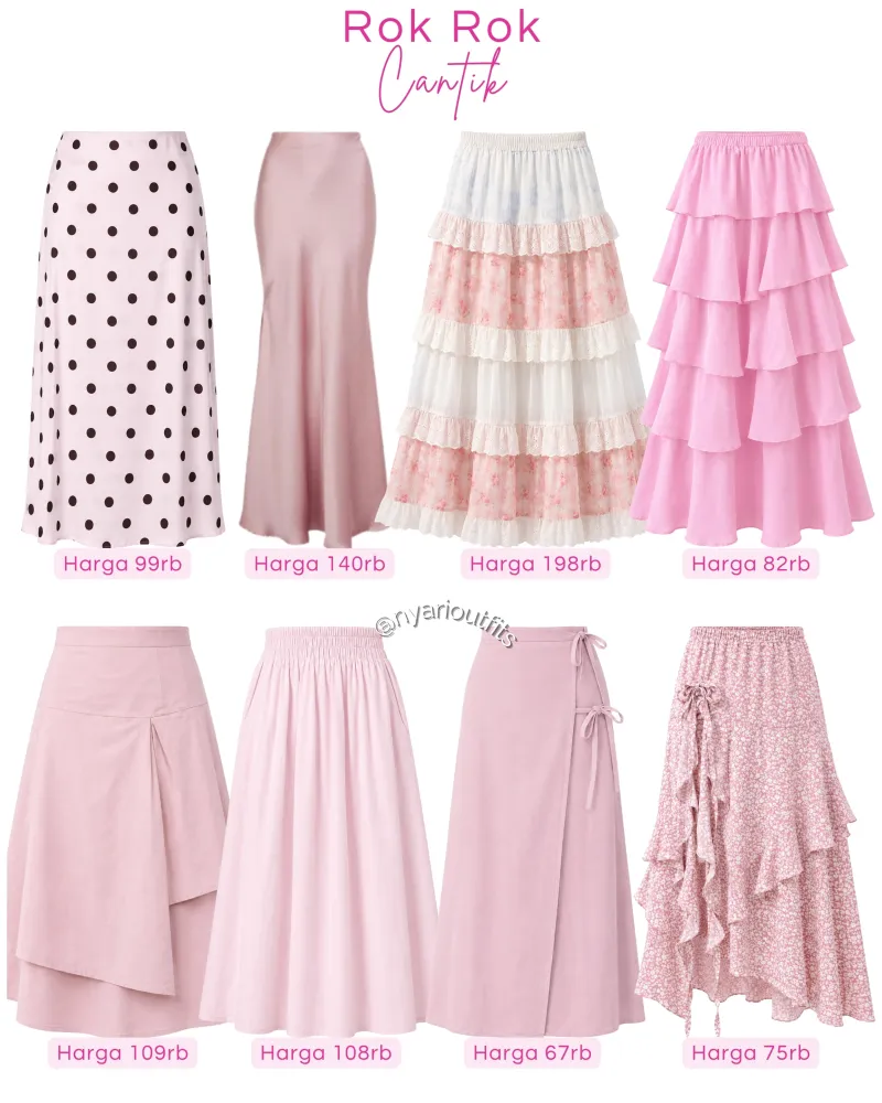 rok - rok cantik pink