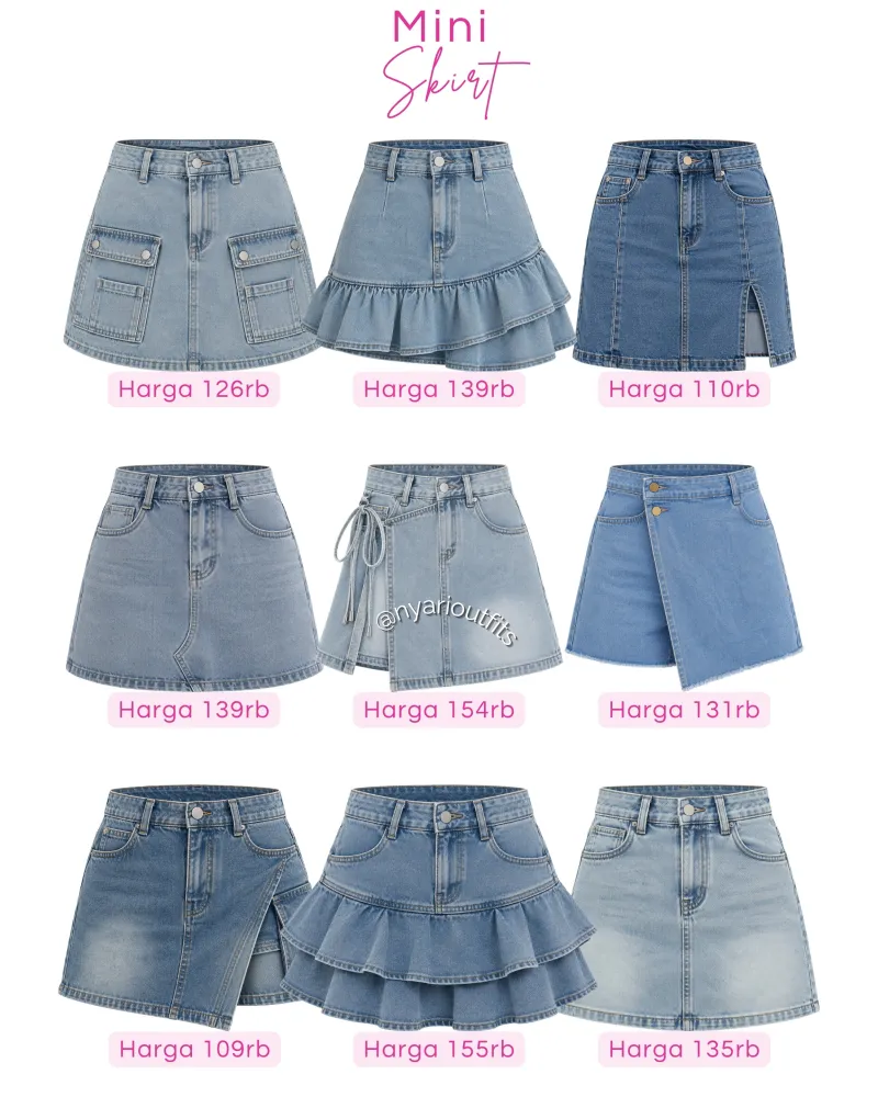 rok - rok mini skirt jeans