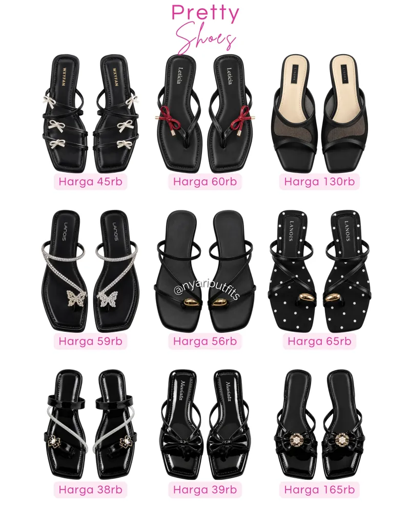 sandal - sandal hitam
