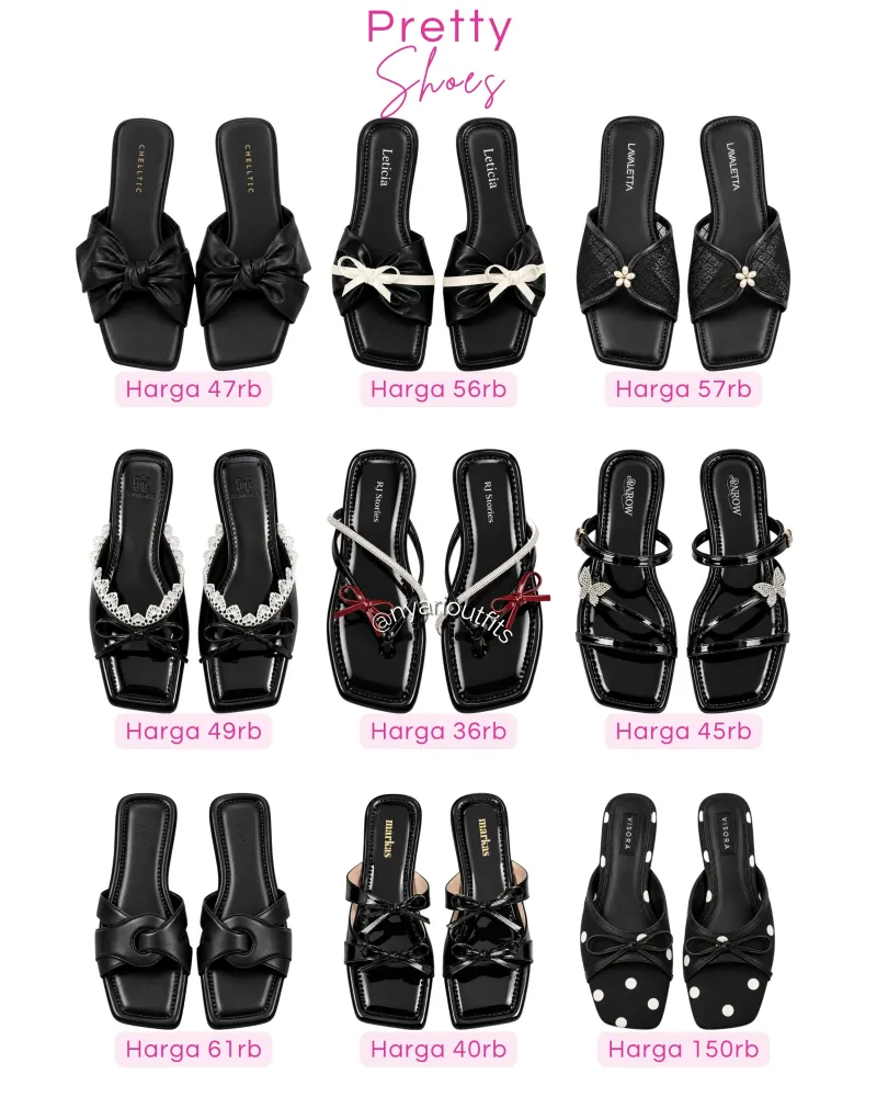 sandal - sandal hitam