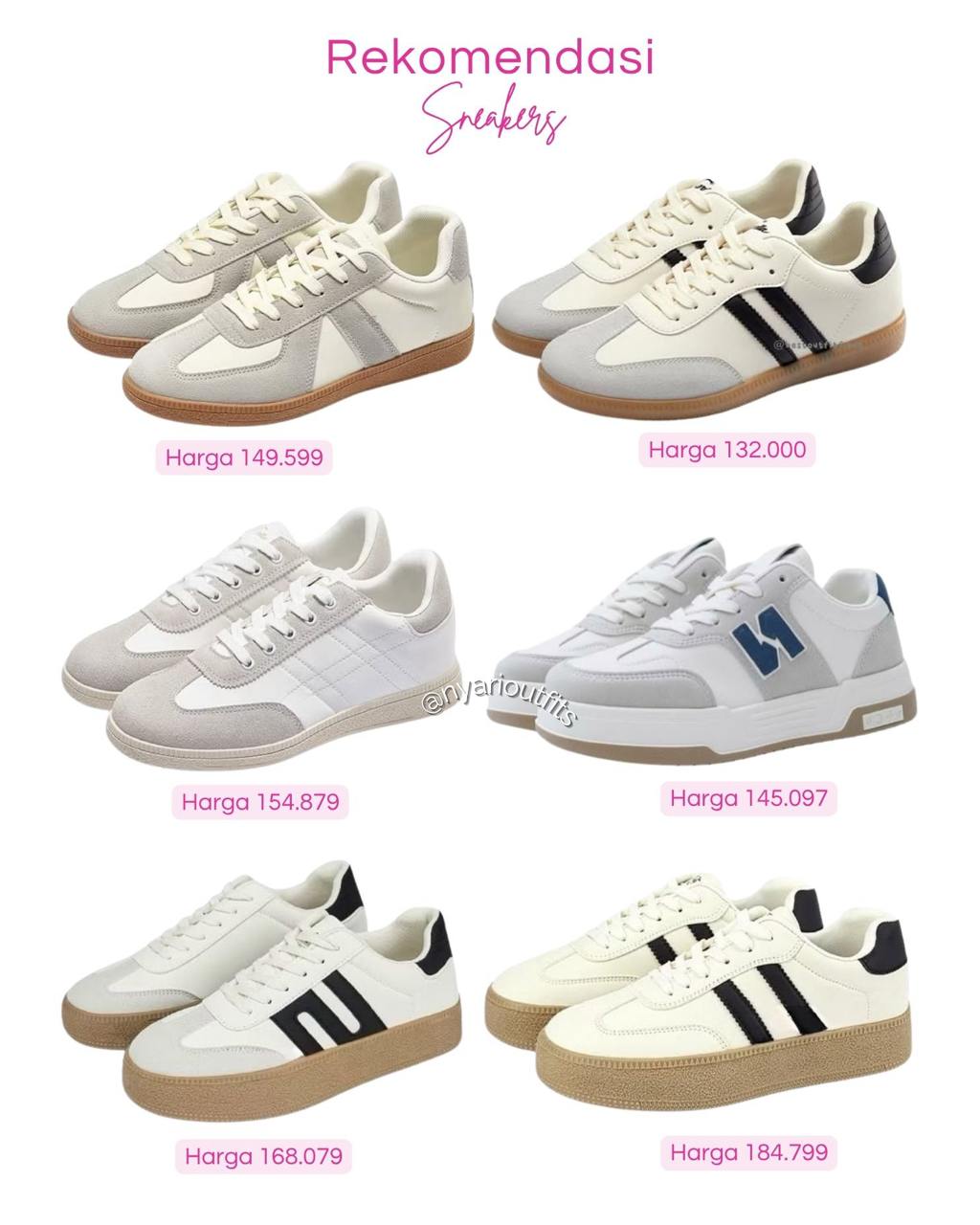 sepatu - sepatu sneakers putih