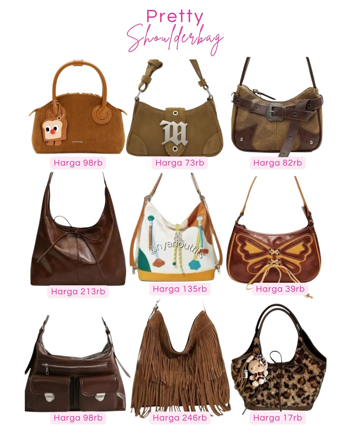 tas - shoulderbag coklat
