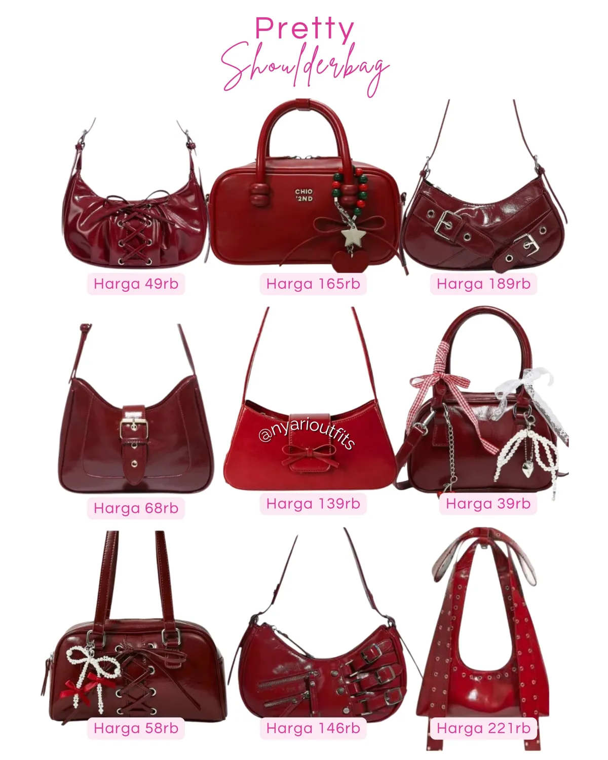 tas - shoulderbag merah