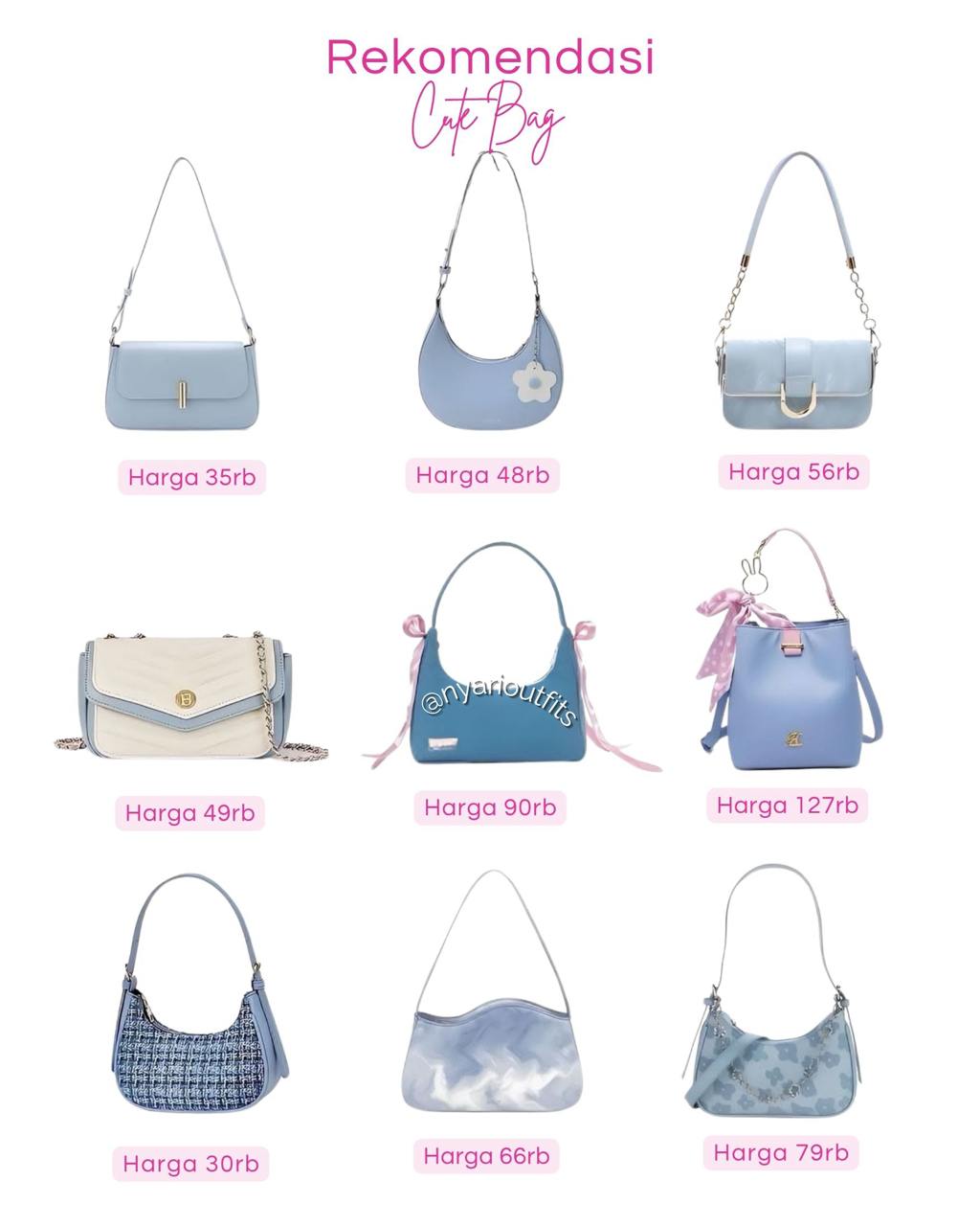 tas - slingbag dan totebag biru