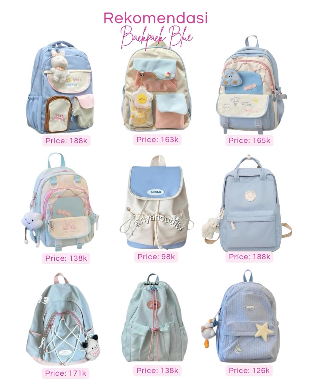 tas - tas ransel backpack biru