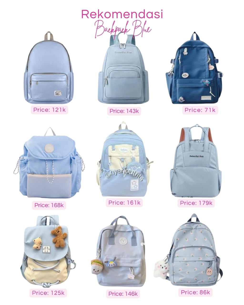 tas - tas ransel backpack biru