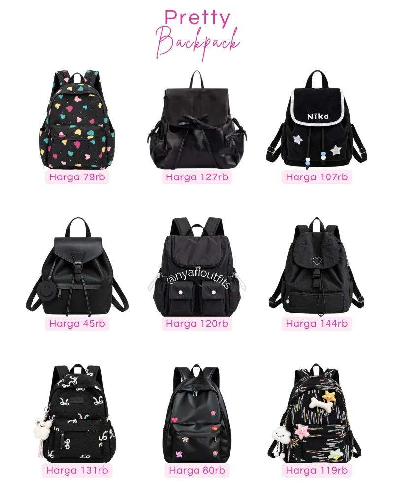 tas - tas ransel backpack hitam