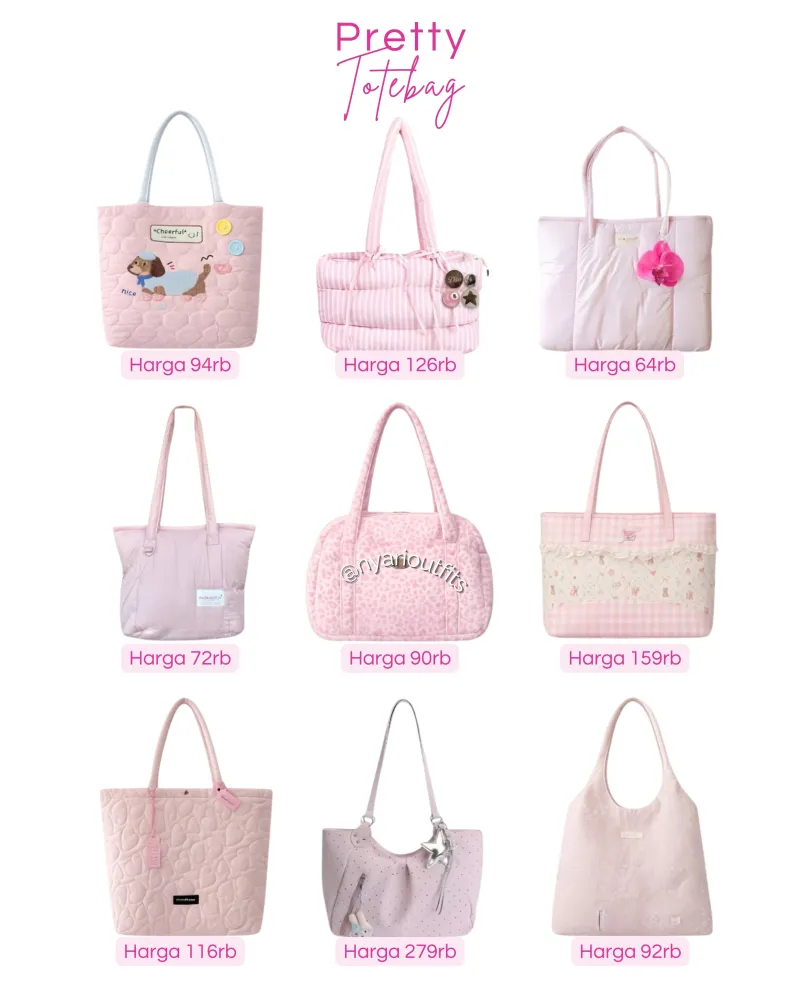 tas - tas totebag pink