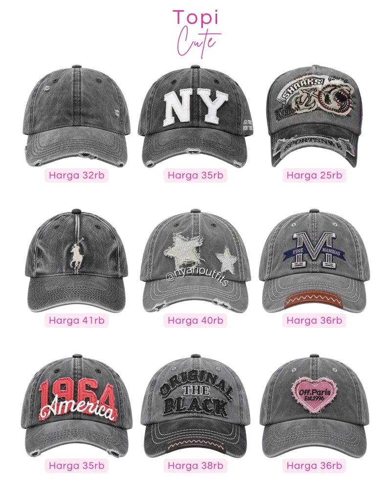 topi - topi abu abu