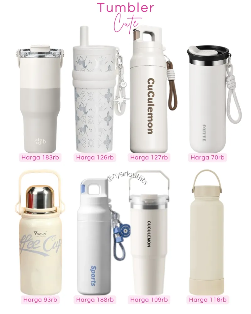 tumbler - tumbler putih