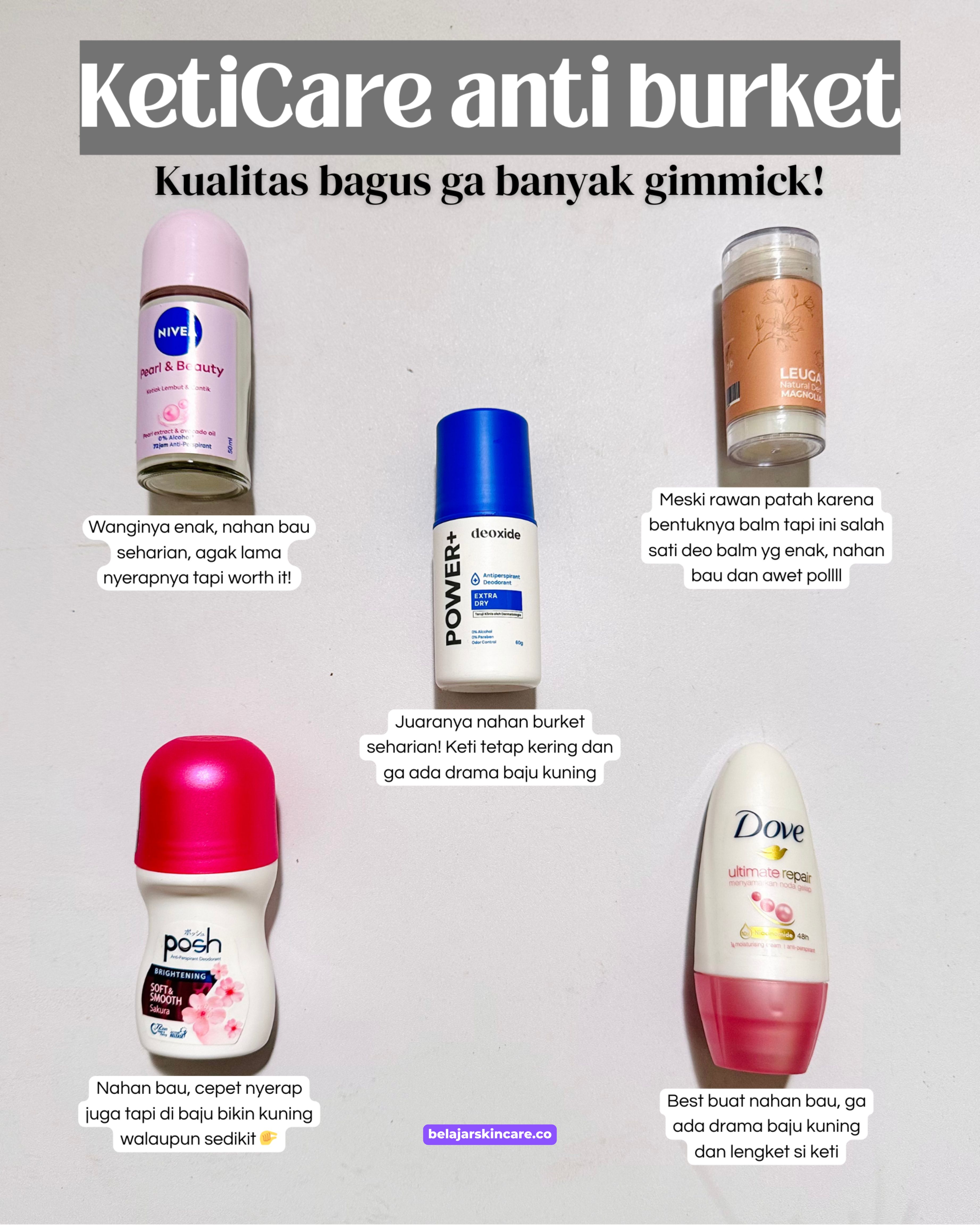 KETICARE ANTI BURKET KUALITAS BAGUS GAK BANYAK GIMMICK - DEODORANT 🤩✨ 